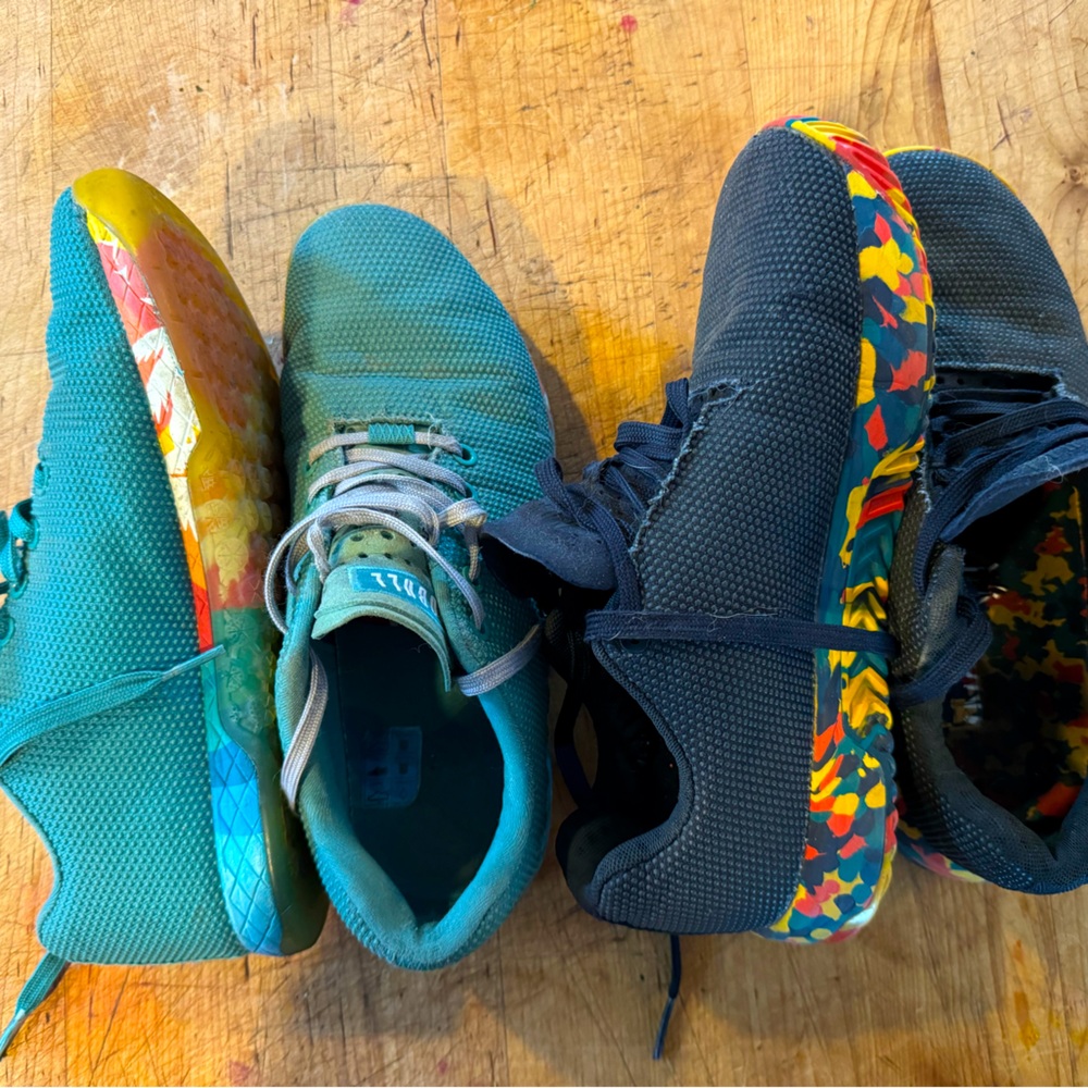 Two pairs NoBull Trainers size W10